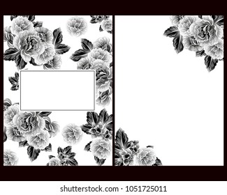 Romantic invitation. Wedding, marriage, bridal, birthday, Valentine's day.