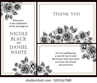 Romantic invitation. Wedding, marriage, bridal, birthday, Valentine's day.