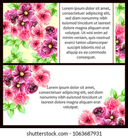 Romantic invitation. Wedding, marriage, bridal, birthday, Valentine's day.