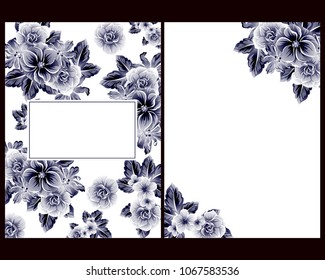 Romantic invitation. Wedding, marriage, bridal, birthday, Valentine's day.