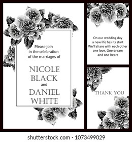 Romantic invitation. Wedding, marriage, bridal, birthday, Valentine's day.