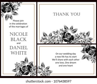 Romantic invitation. Wedding, marriage, bridal, birthday, Valentine's day.