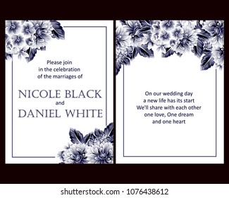 Romantic invitation. Wedding, marriage, bridal, birthday, Valentine's day.