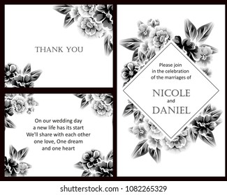 Romantic invitation. Wedding, marriage, bridal, birthday, Valentine's day.