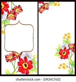 Romantic invitation. Wedding, marriage, bridal, birthday, Valentine's day.