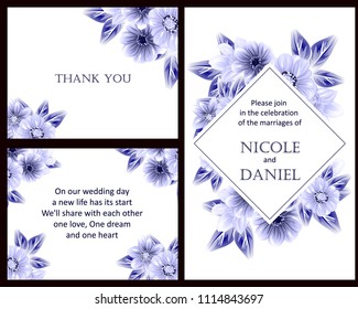 Romantic invitation. Wedding, marriage, bridal, birthday, Valentine's day.
