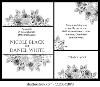 Romantic invitation. Wedding, marriage, bridal, birthday, Valentine's day.