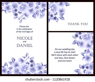Romantic invitation. Wedding, marriage, bridal, birthday, Valentine's day.