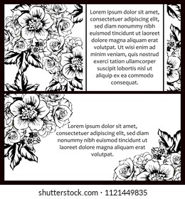 Romantic invitation. Wedding, marriage, bridal, birthday, Valentine's day.