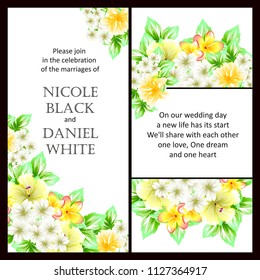 Romantic invitation. Wedding, marriage, bridal, birthday, Valentine's day.