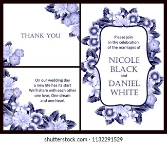 Romantic invitation. Wedding, marriage, bridal, birthday, Valentine's day.