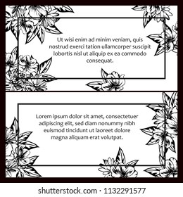 Romantic invitation. Wedding, marriage, bridal, birthday, Valentine's day.