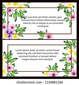 Romantic invitation. Wedding, marriage, bridal, birthday, Valentine's day.