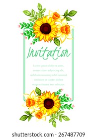 Romantic invitation. Wedding, marriage, bridal, birthday, Valentine's day. Isolated.