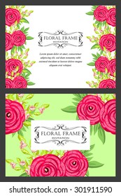 Romantic invitation. Wedding, marriage, bridal, birthday, Valentine's day. Isolated.