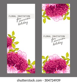 Romantic invitation. Wedding, marriage, bridal, birthday, Valentine's day. Isolated.