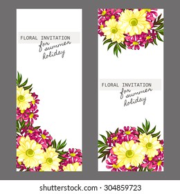 Romantic invitation. Wedding, marriage, bridal, birthday, Valentine's day. Isolated.