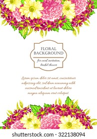 Romantic invitation. Wedding, marriage, bridal, birthday, Valentine's day. Isolated.