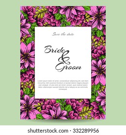 Romantic invitation. Wedding, marriage, bridal, birthday, Valentine's day. Isolated. Romantic invitation. Wedding, marriage, bridal, birthday, Valentine's day. Isolated.