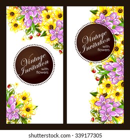 Romantic invitation. Wedding, marriage, bridal, birthday, Valentine's day. Isolated.