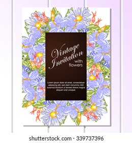 Romantic invitation. Wedding, marriage, bridal, birthday, Valentine's day. Isolated.
