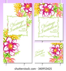 Romantic invitation. Wedding, marriage, bridal, birthday, Valentine's day. Isolated.
