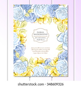 Romantic invitation. Wedding, marriage, bridal, birthday, Valentine's day. Isolated.