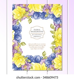 Romantic invitation. Wedding, marriage, bridal, birthday, Valentine's day. Isolated.