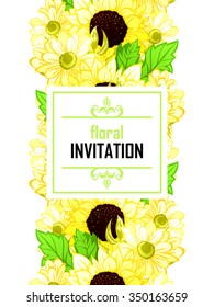 Romantic invitation. Wedding, marriage, bridal, birthday, Valentine's day. Isolated.