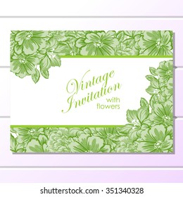 Romantic invitation. Wedding, marriage, bridal, birthday, Valentine's day. Isolated.