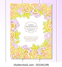 Romantic invitation. Wedding, marriage, bridal, birthday, Valentine's day. Isolated.