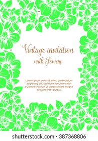 Romantic invitation. Wedding, marriage, bridal, birthday, Valentine's day. 