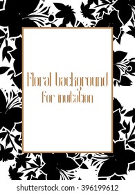 Romantic invitation. Wedding, marriage, bridal, birthday, Valentine's day. 