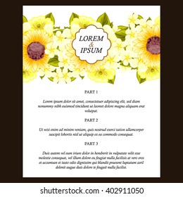 Romantic invitation. Wedding, marriage, bridal, birthday, Valentine's day.