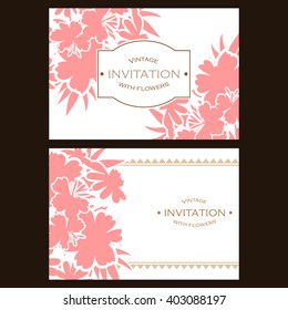 Romantic invitation. Wedding, marriage, bridal, birthday, Valentine's day. Romantic invitation. Wedding, marriage, bridal, birthday, Valentine's day.