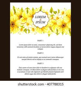 Romantic invitation. Wedding, marriage, bridal, birthday, Valentine's day.