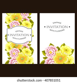 Romantic invitation. Wedding, marriage, bridal, birthday, Valentine's day.