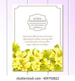 Romantic invitation. Wedding, marriage, bridal, birthday, Valentine's day.