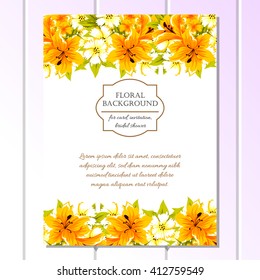 Romantic invitation. Wedding, marriage, bridal, birthday, Valentine's day. 