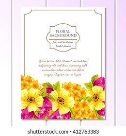 Romantic invitation. Wedding, marriage, bridal, birthday, Valentine's day.