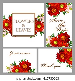 Romantic invitation. Wedding, marriage, bridal, birthday, Valentine's day.