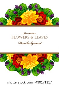 Romantic invitation. Wedding, marriage, bridal, birthday, Valentine's day. 