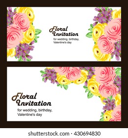Romantic invitation. Wedding, marriage, bridal, birthday, Valentine's day. Romantic invitation. Wedding, marriage, bridal, birthday, Valentine's day.