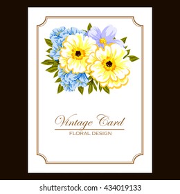Romantic invitation. Wedding, marriage, bridal, birthday, Valentine's day.