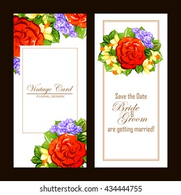 Romantic invitation. Wedding, marriage, bridal, birthday, Valentine's day.