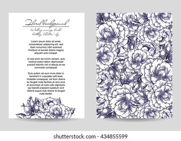 Romantic invitation. Wedding, marriage, bridal, birthday, Valentine's day.