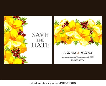 Romantic invitation. Wedding, marriage, bridal, birthday, Valentine's day.