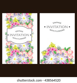 Romantic invitation. Wedding, marriage, bridal, birthday, Valentine's day.
