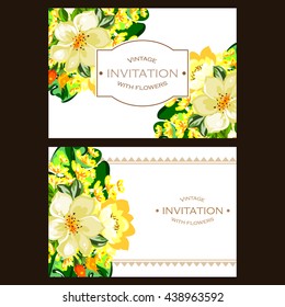 Romantic invitation. Wedding, marriage, bridal, birthday, Valentine's day. 
