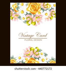 Romantic invitation. Wedding, marriage, bridal, birthday, Valentine's day. 